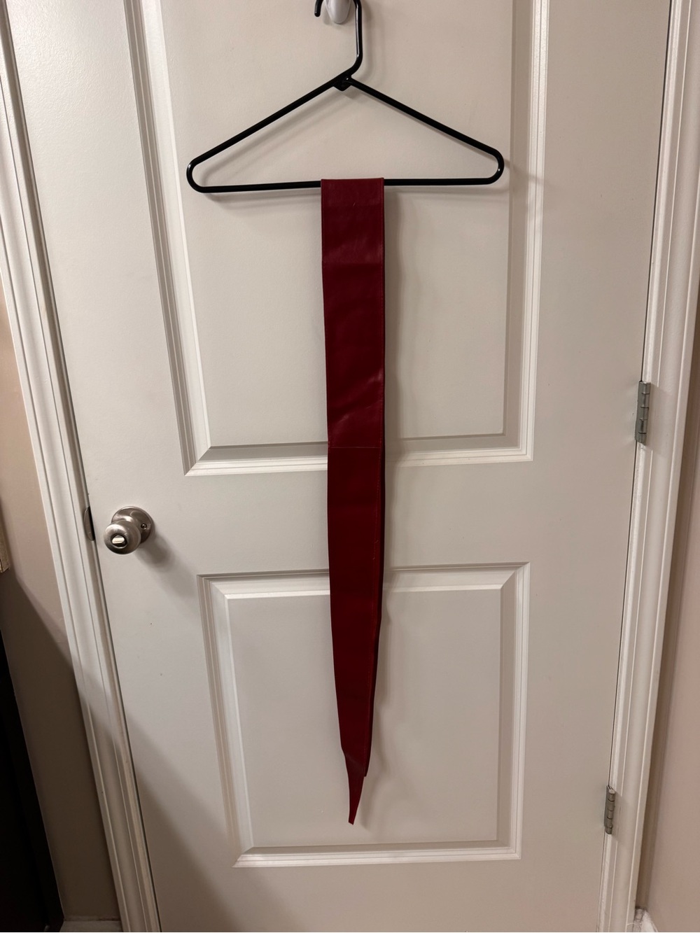 Genuine Italian Red Leather Wrap Belt